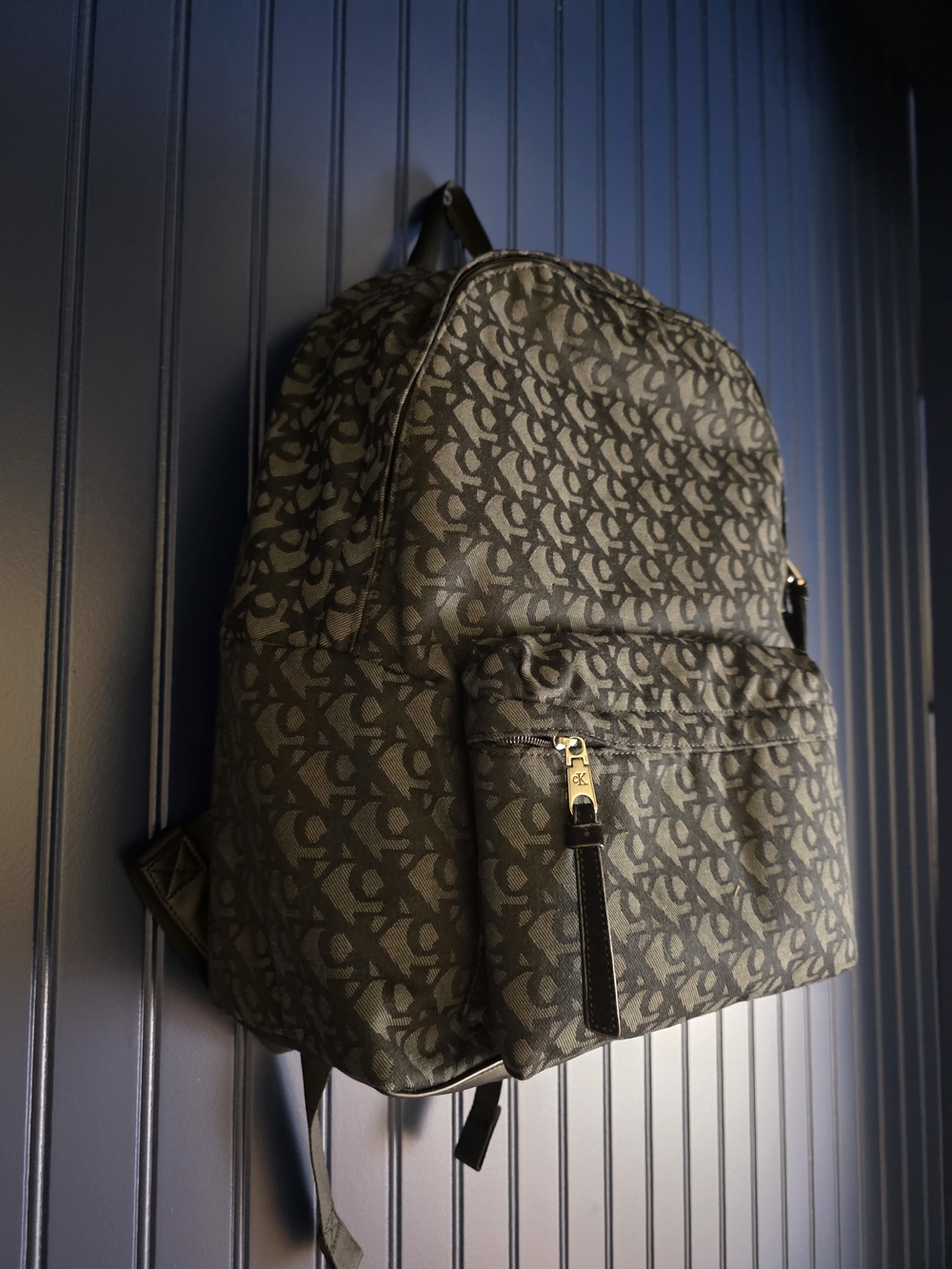 Calvin Klein Monogramed Logo Backpack